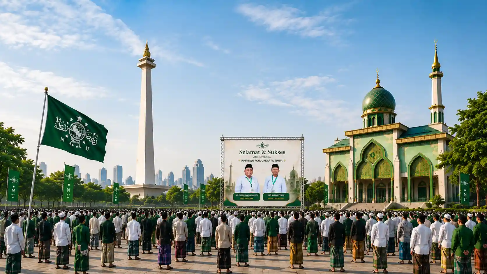Kebersamaan pengurus dan warga PCNU Pengurus Cabang Kabupaten Nagan Raya